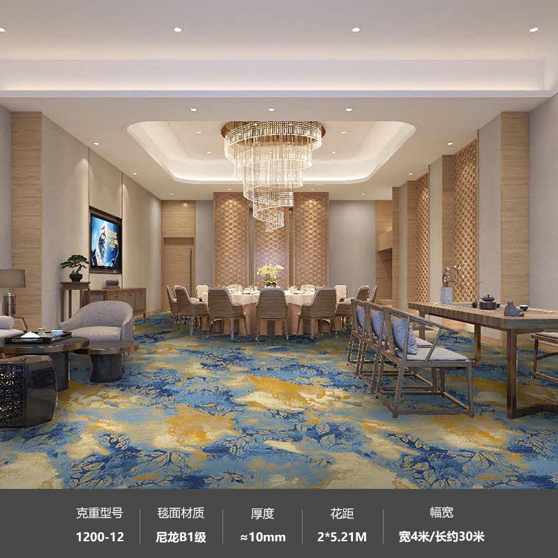 Hotel nylon 1200g banquet restaurant club room ktv suite soundproof commercial carpet thickened