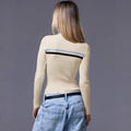 european and american cross-border new women's long-sleeved autumn/winter independent knit sweater