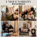 Red wu chair single sofa chair solid wood high back living room medieval style sofa chair frenchaccessible luxury lazy chair
