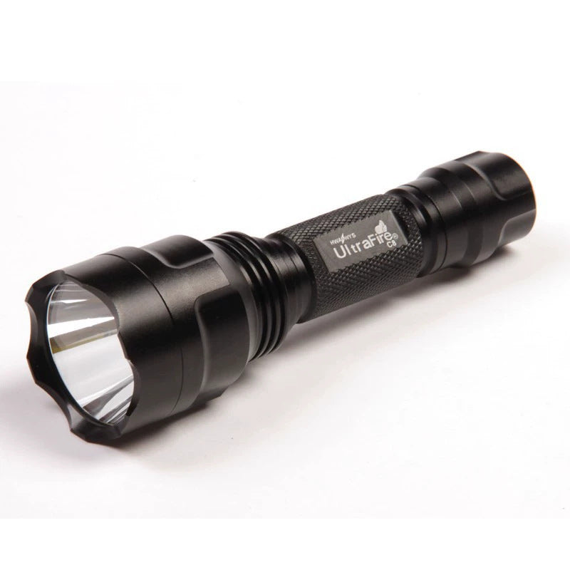Wholesale C8 five-speed variable light aluminum alloy strong light LED flashlight household night lighting, high-power flashlight