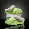 Broken cocoon couple cotton slippers casualnon-slipthick sole home thickenedheattech slippers outwear 2024stuffed slippers