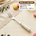 304 food grade stainless steel twisted fruit fork set creative colorful storage cup ceramic cup holder wholesale