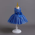 Wholesale newborn baby girl sequin butterfly wedding gown evening dress performance princess dress baby dress