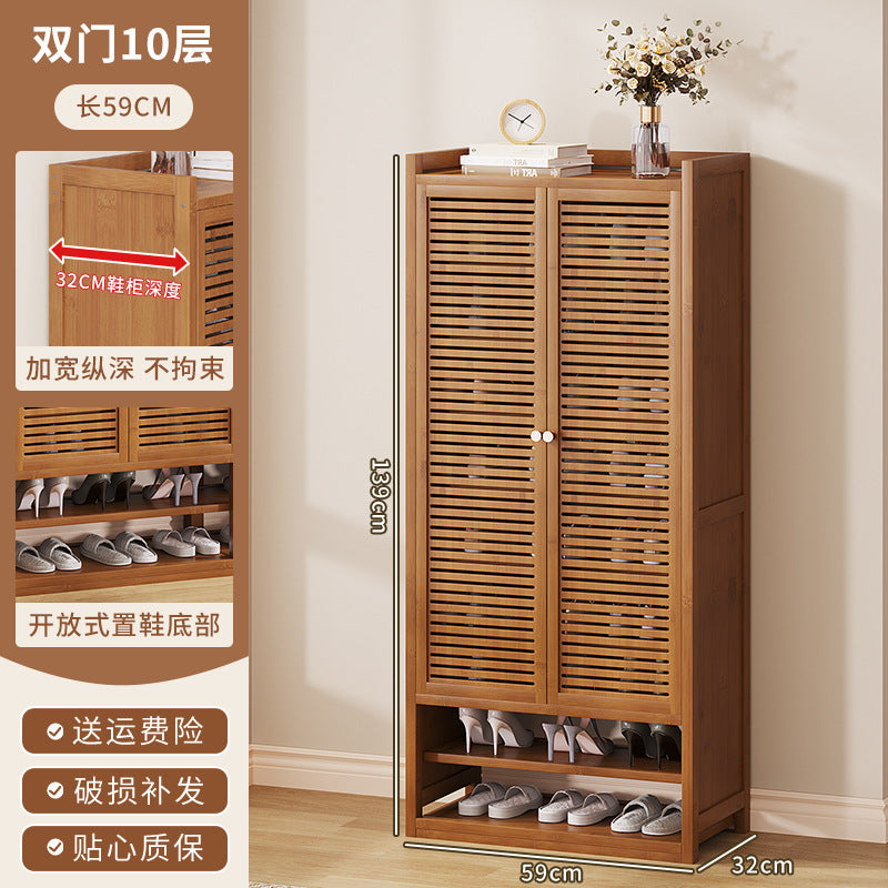 Simple shoe rack at home, large-capacity shoe cabinet at the door, cabinet for storing shoes, dustproof 40 pairs of shoes, new door cabinet