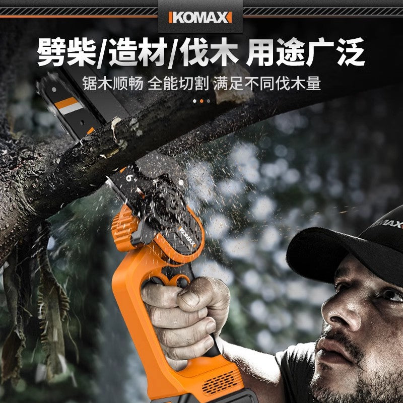 Electric saw for homesmall handheld electric saw outdoor logging saw rechargeable one-handed chain saw lithium electric saw tree artifact