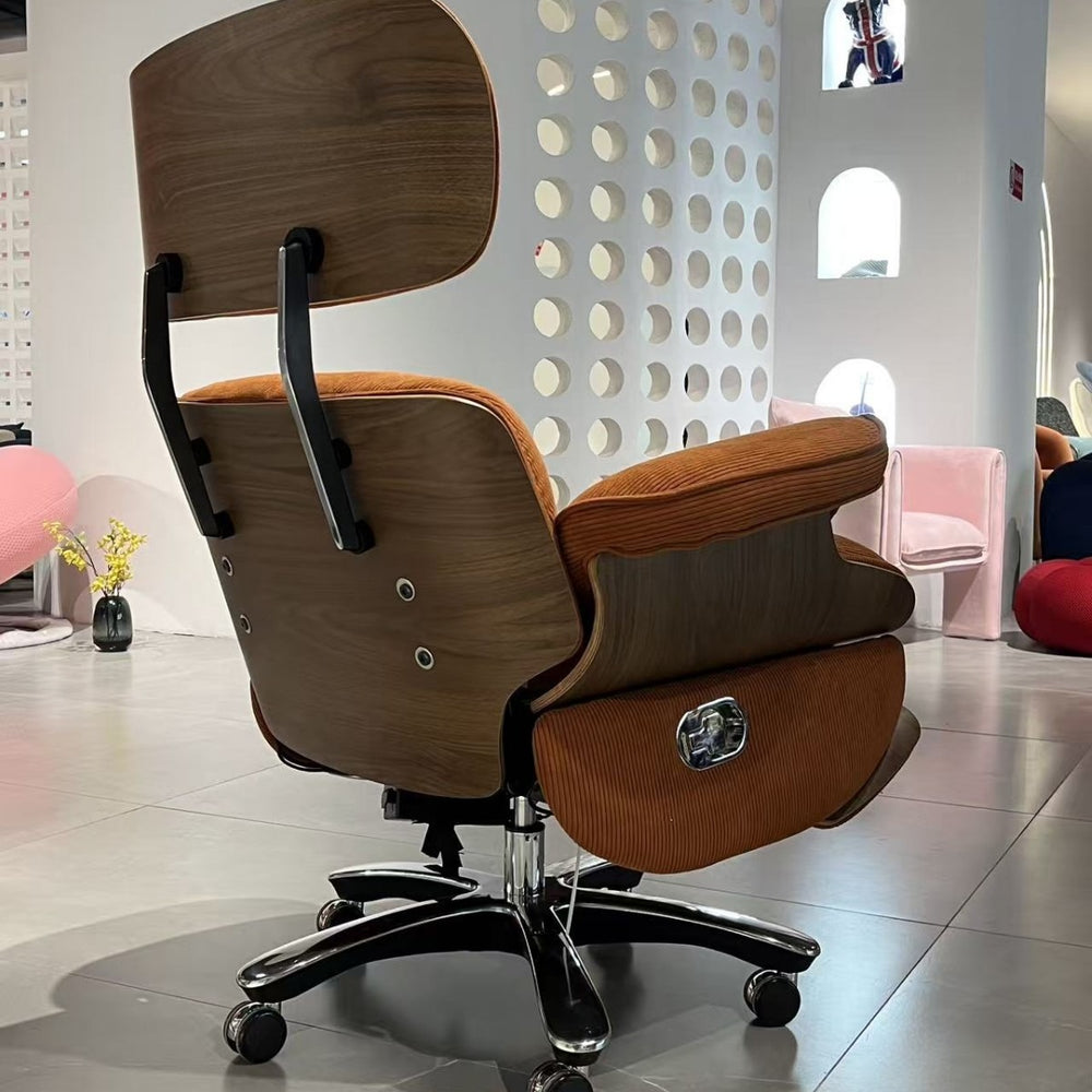 Smart electric recliner eames electric boss chair multifunctional designer rotatable single leather sofa chair