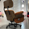 Smart electric recliner eames electric boss chair multifunctional designer rotatable single leather sofa chair