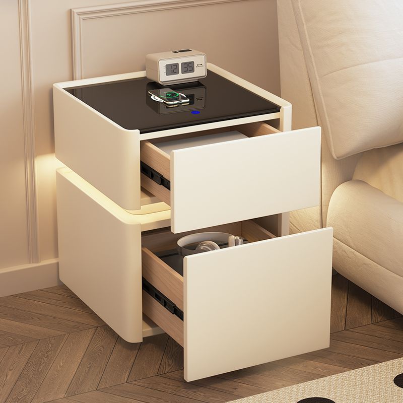 Smart bedside table, safe, integrated simple modern multi-functional home wireless charging, bedroom insurance storage cabinet