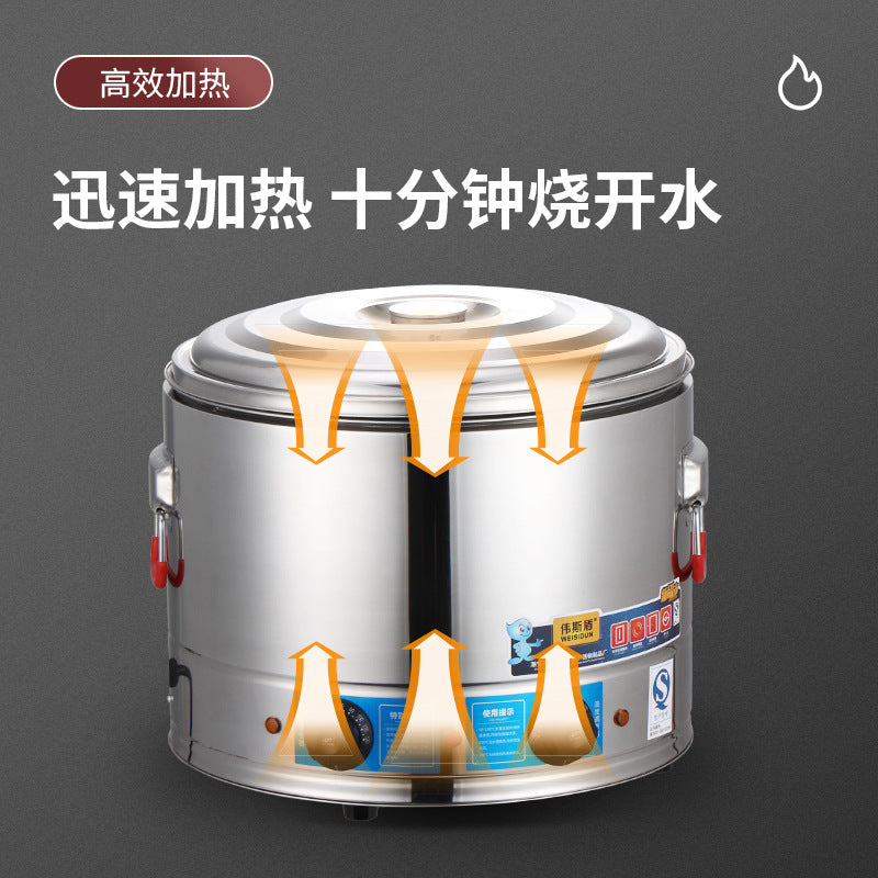 Commercial electric hot pot, canteen noodle pot, large-capacity soup pot with steaming sheet, steamed bun oven with powder fence, spicy hot pot