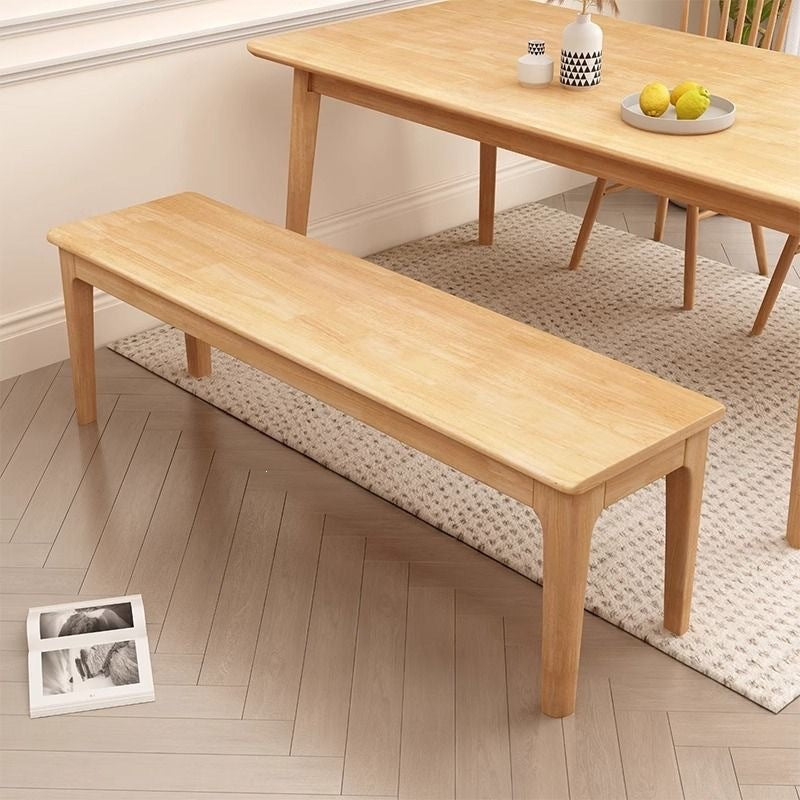 Scandinavian solid wood bench living room dining table stool modern accessible luxury log bench bed end shoe changing stool sofa tea table stool