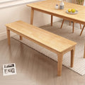 Scandinavian solid wood bench living room dining table stool modern accessible luxury log bench bed end shoe changing stool sofa tea table stool