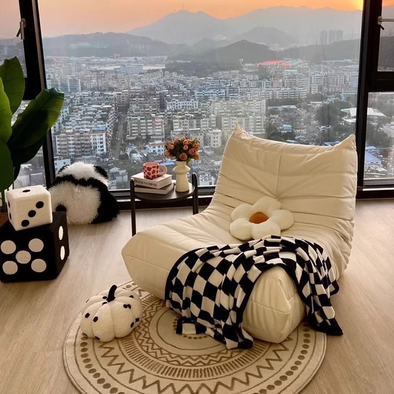 Lazy sofa caterpillar sofa chair balcony bedroom small sofa tatami can lie down and sleep single sofa chair