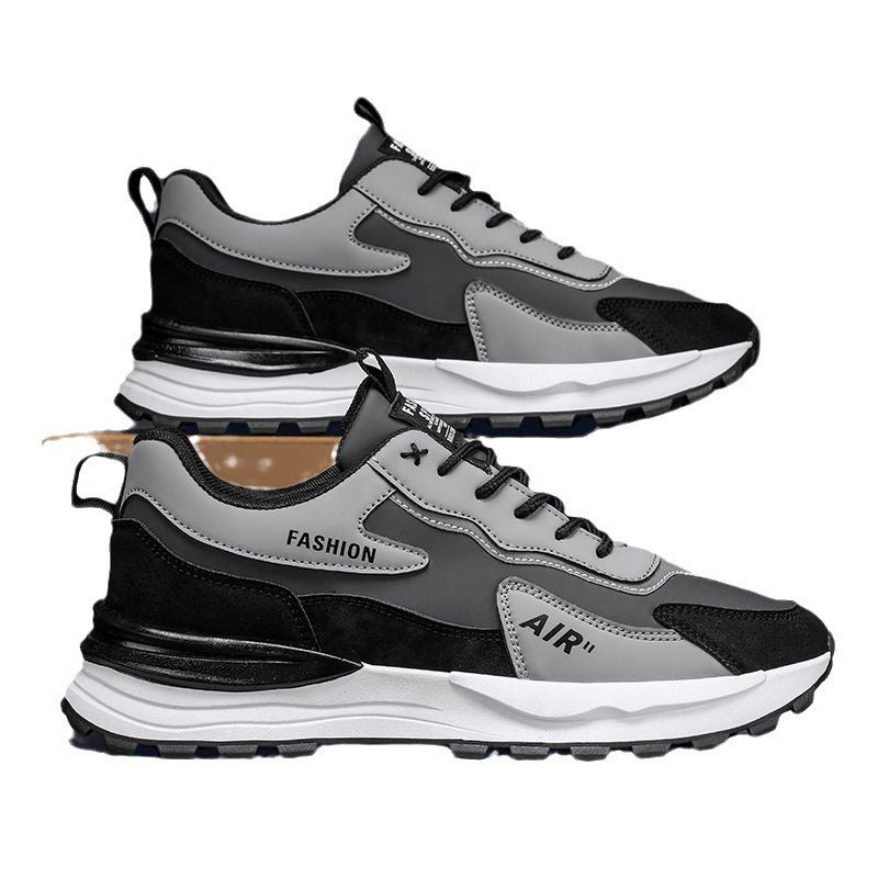 Men's athletic shoes - 2025 new spring casual shoes - winter work & commute leather waterproof non-slip safety shoes - trendy style