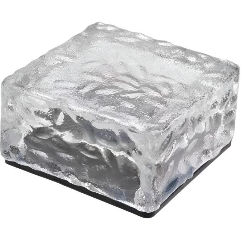 Solar outdoor garden lights popular small courtyard landscaping arrangement ice brick lamp garden balcony atmosphere decoration night light