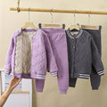 Kids school uniform handy gadgetfall and winternew arrival three-layer quilted cotton boys' cotton coat fleece-linedthickened inner layer girl's cotton jacket type a