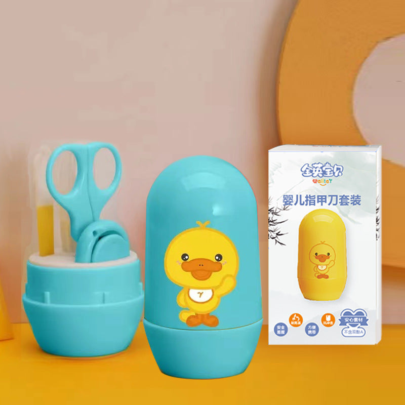 All British Baby Baby Nail Scissors Set Children's Nail Clipper Box Newborn Nail Clipper Nail Grinder Baby Products