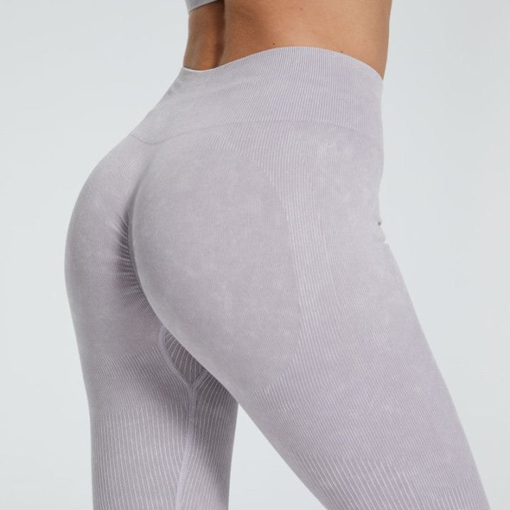 Ready-to-ship matte ribbed athletic short sleeve zip-up cardigan and pants set - seamless yoga two-piece for running and fitness