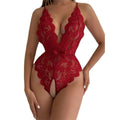 European and american cross-border hot-selling sexy lingerie: sexy see-through, pure desire, backless lace crotchless bodysuit - direct from the manufacturer