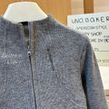 New girls' autumn outfit: versatile grey sports jacket - stylish and trendy casual outerwear for baby girls, fashionable children's clothing