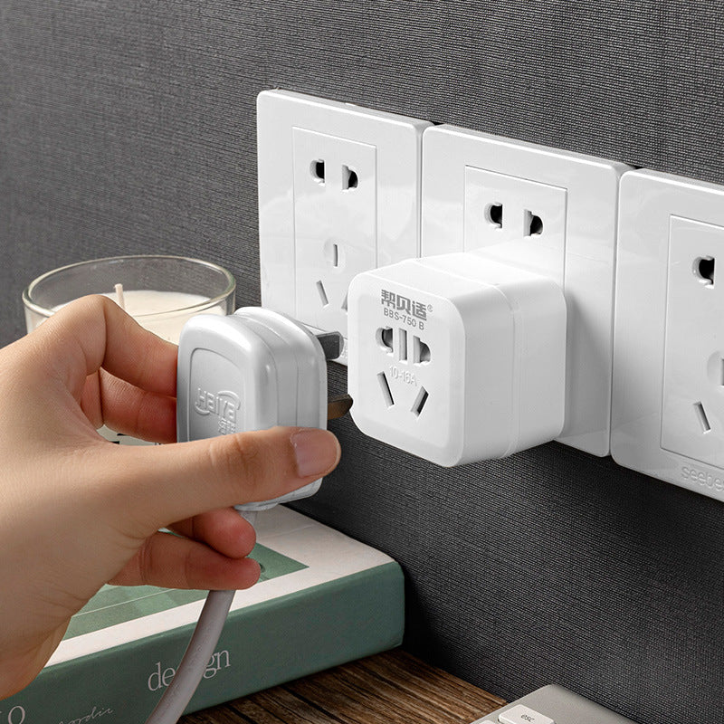 Two-pin to three-pin socket 2-hole to 3-hole global travel port version converter conversion plug korean british standard german standard