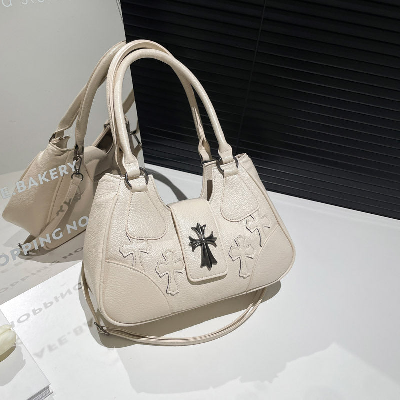 Cross-border popular this year, sweet and cool style underarm bag women's 2025 new versatile niche design shoulder messenger bag