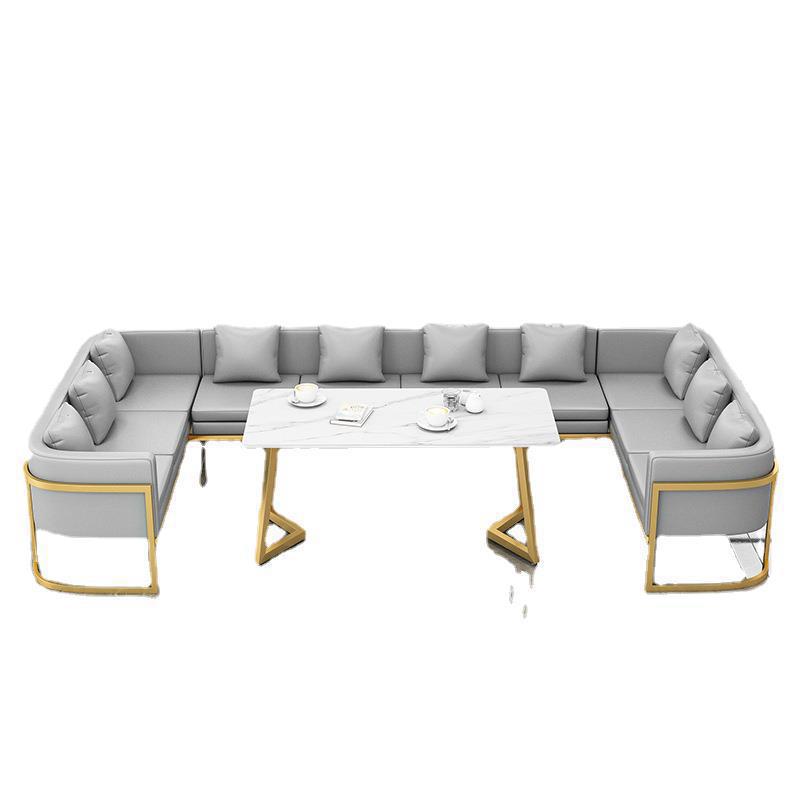 Nordic style coffee shop & bubble tea shop furniture set: tables, chairs, casual bar, lounge music, dining bar, commercial western restaurant booths & sofa combination