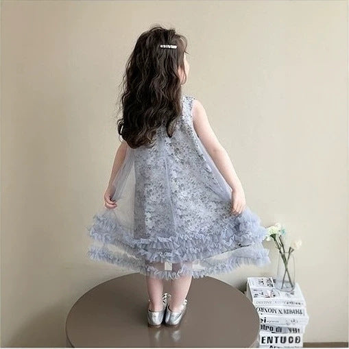 New girls' dresses: stylish princess dresses for little girls, trendy mesh tutu skirts, summer floral midi dresses