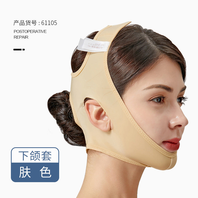 Post-facelift thread lifting small v-face mask, liposuction headgear, elastic bandage for lifting, firming, and reducing nasolabial folds and double chin