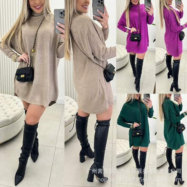 ODS5340   Europe and America new turtleneck loose sweater