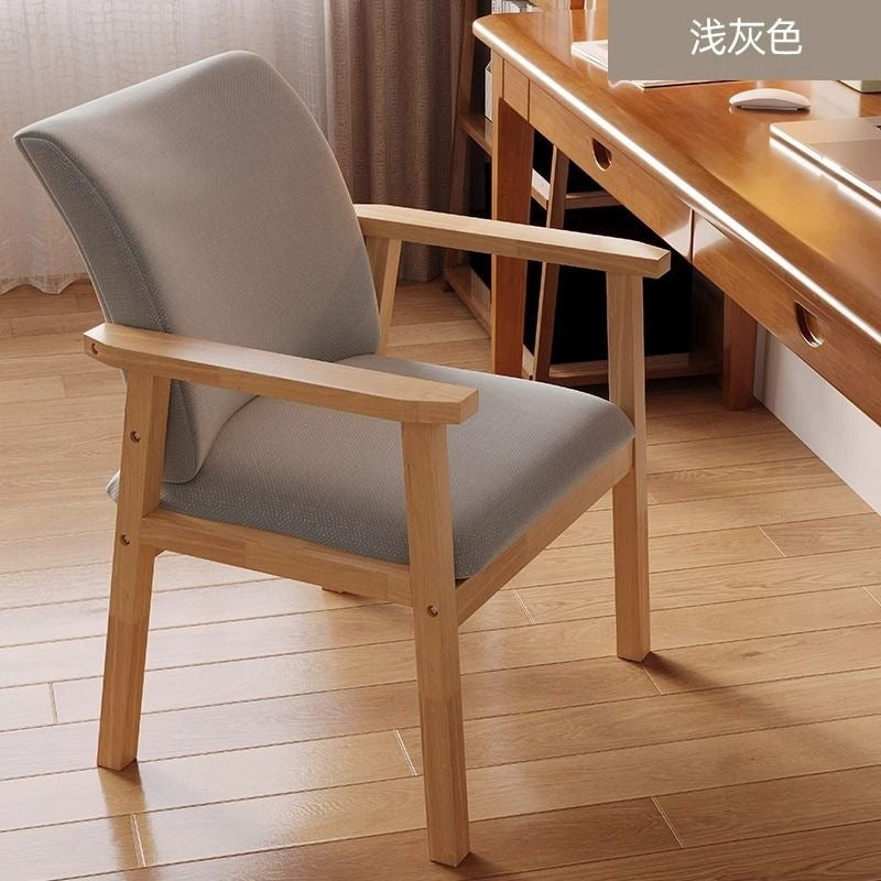 Solid wood computer chair - swivel, backrest, makeup vanity chair, office sofa chair, office chair - perfect for girls' bedrooms