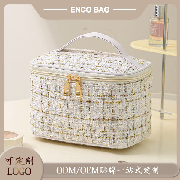 Customized Xiaoxiangfeng portable cosmetic bag large capacity ins style high value cosmetic storage bag portable toilet bag