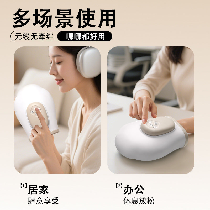 new multifunctional hand massager - rechargeable airbag finger massager with air pressure and heating therapy