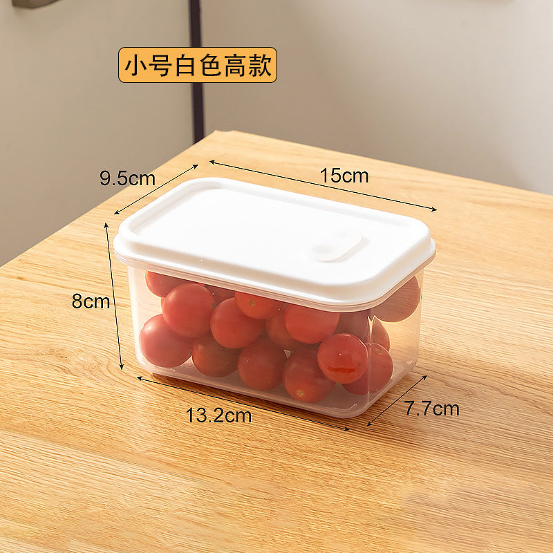 Outdoor sub-packing bento sushi box sealed plastic food storage box with lid transparent food-grade fruit crisper