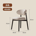 French cream solid wood dining chair for home modern casual dining table chair accessible luxury designer restaurant back chair