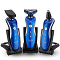 Rotary floating triple-blade electric shaver, fully washable, wholesale rechargeable razor, portable