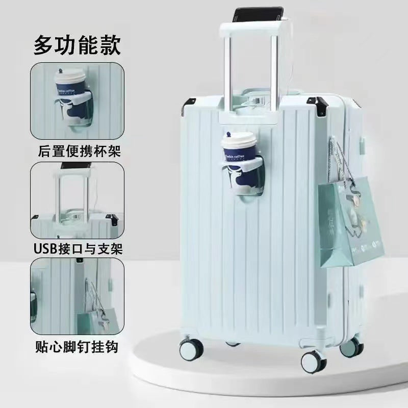 New multi-functional suitcase, small 20-inch boarding case, universal wheel trolley case, high-value men's and women's suitcase
