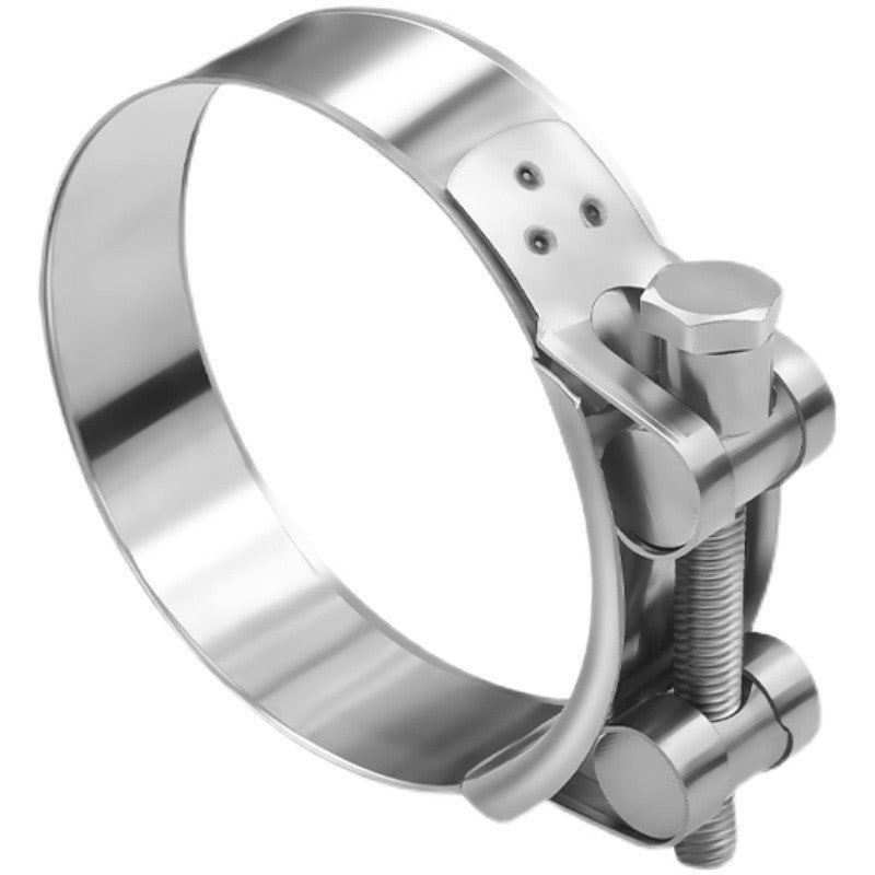 Baolian stainless steel strong clamp european style hoop thickened pipe clamp hose clamp pipe clamp fixed oil pipe clamp pipe clamp