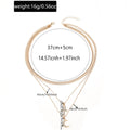 Sweater chain long wholesale european and american cross-border jewelry easter cross pendant personalized moon multi-layer clavicle chain