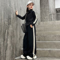 Girls' premium fashion activewear set - new korean style spring/autumn outfit: stylish top & wide-leg pants two-piece set
