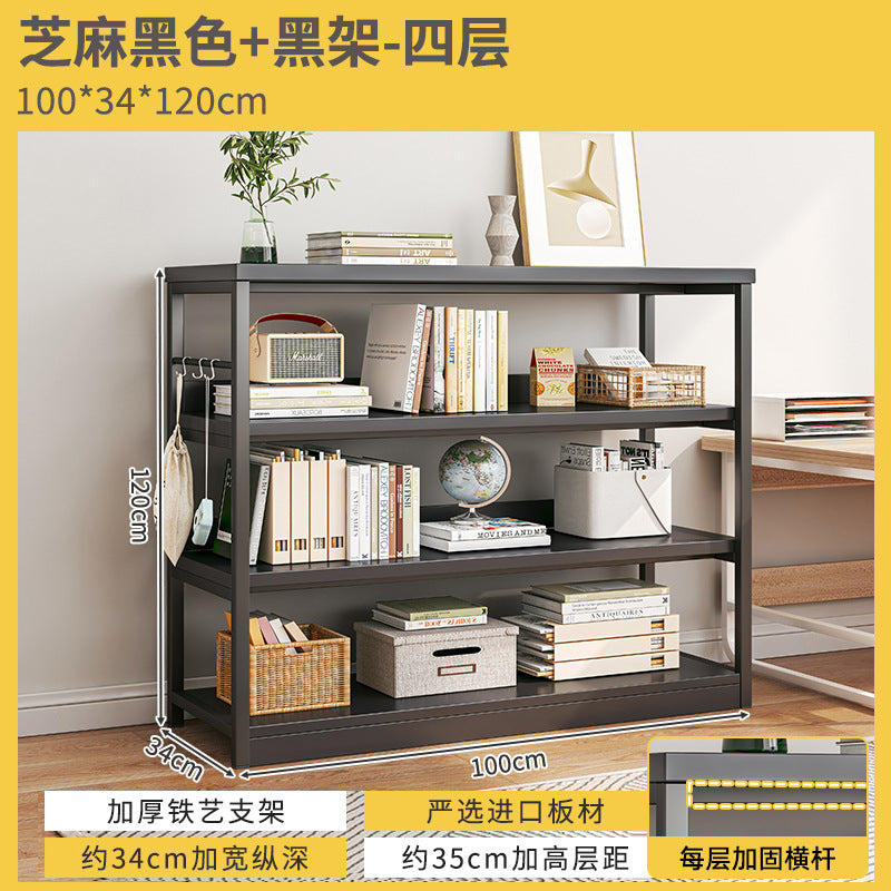 Shelf Shelf Floor Office Multi-layer Storage Shelf Locker Next to Desk Low Cabinet Household Shelf Display Cabinet