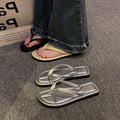 Women's flat flip-flops: new summer fashion, soft sole, comfortable, indoor/outdoor, beach sandals, trendy slides