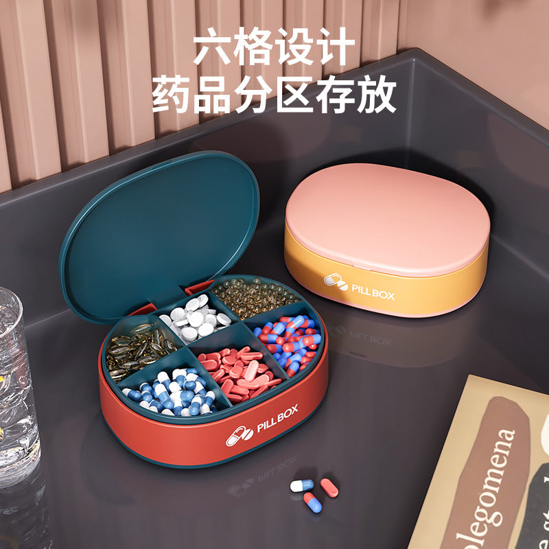 Medicine box Portable and sealed large-capacity plastic packing box Portable tablet storage box Sorting travel small medicine box