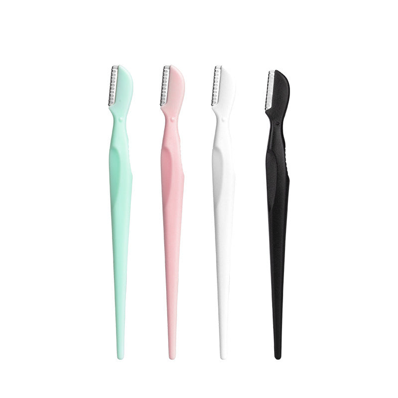 Shurmei mini eyebrow razor - women's safety razor with protective cover, anti-scratch straight handle, beauty tool