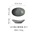 10inch clay candy bowl-grey blue