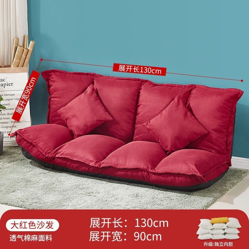 Lazy sofa popular tatami floor bedroom single and double small apartment foldable rental room japanese style bed dual-use