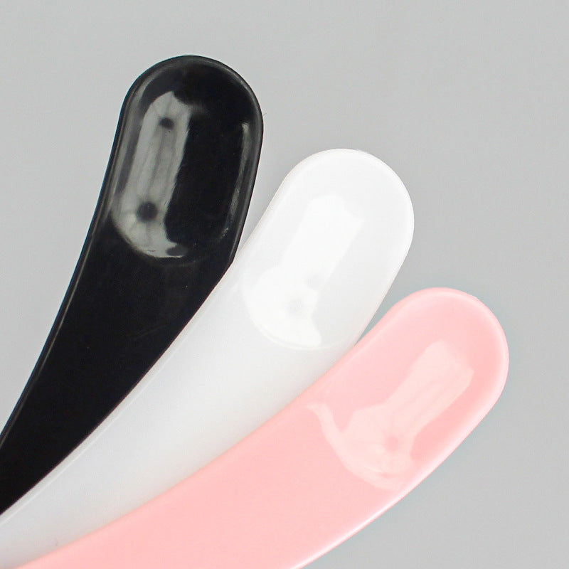 Crescent-shaped spoon mask dispensing scraper cream cosmetic packaging digging stick cream dispensing stirring arc-shaped mixing stick spoon