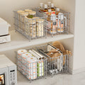304 stainless steel storage basket - home desktop organizer, feeding station, snack rack, multi-purpose storage