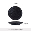 Minimalist chic: high-end, light luxury steak plate for home dining - unique ceramic serving dish for desserts and pastries