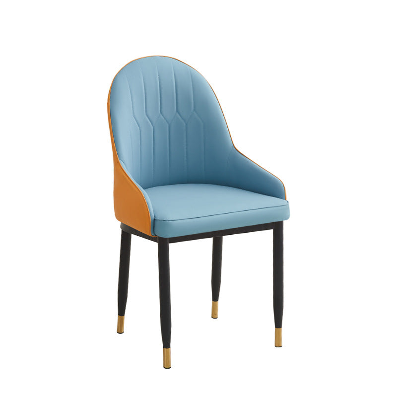 Luxury custom leather stool for home - modern minimalist design, direct from factory, nordic dining chair for living room and dining area
