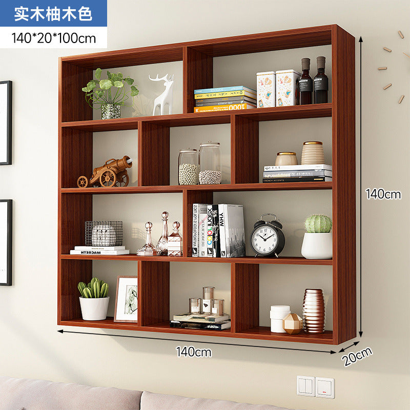Solid wood storage cabinet wall wall cabinet wall shelf wall shelf wall-mounted bookshelf wall-mounted wall locker creative shelf